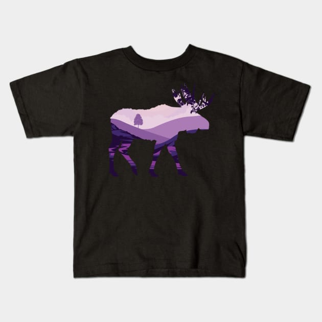 Moose Kids T-Shirt by Onceer